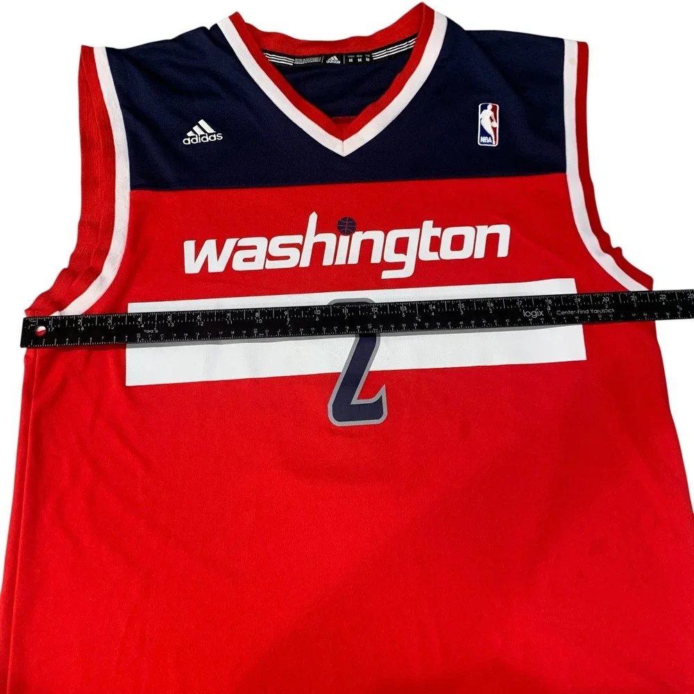 John Wall Washington Wizards #2 Adidas NBA Jersey Red Men's Medium Vintage 2012
